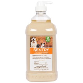 SENTRY Oatmeal Flea and Tick Shampoo for Dogs, Rid Your Dog of Fleas, Ticks, and Other Pests, Hawaii Ginger Scent, 63.5 oz | Sentry