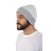 RAYMIS Reversible Knit 100% Alpaca Wool Beanie - Soft, Warm