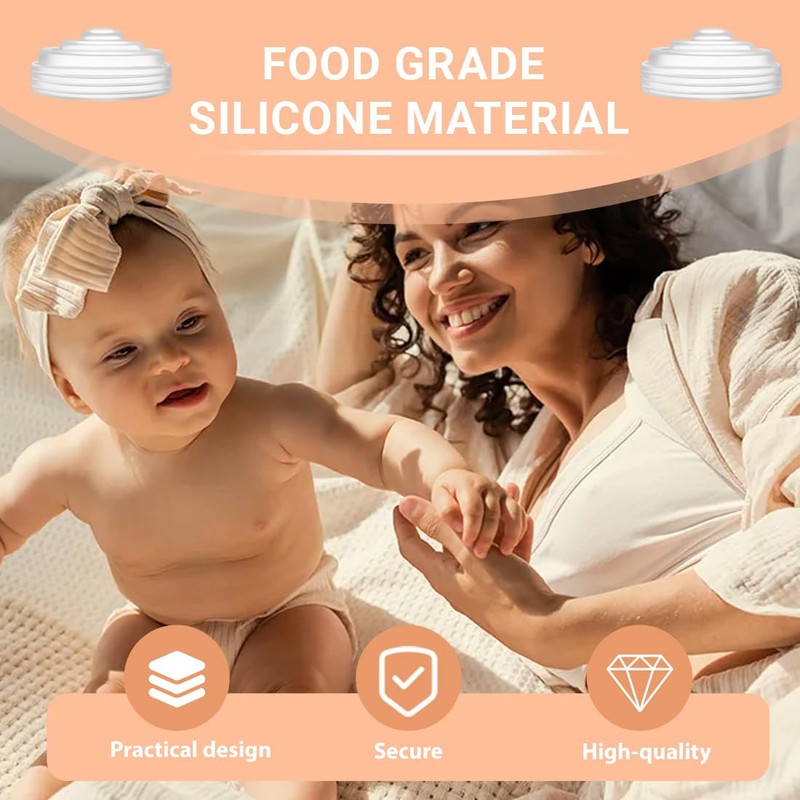 HQRKOTM 6 Silikonmembranen für Momcozy M5, Stillzubehör, M5 Milchpumpe Ersatzteile