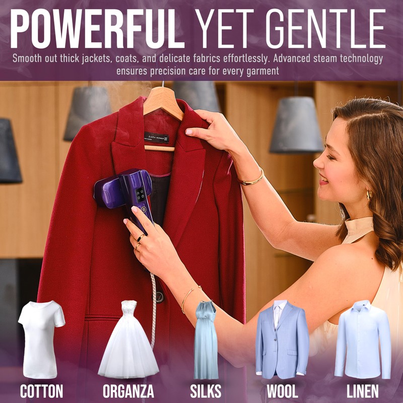 Virellix Mini Steam Iron & Travel Garment Steamer – 1200W