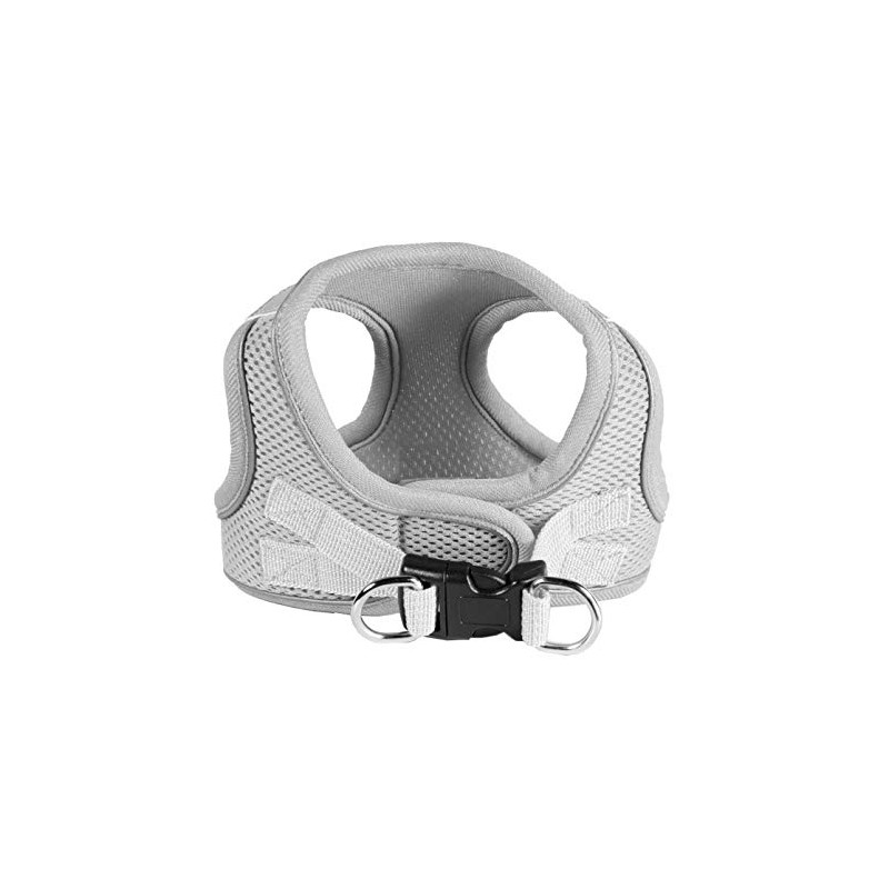 Hip Doggie HD-6EZMGY-XL Sport Mesh Grey EZ Reflective Harness Vest