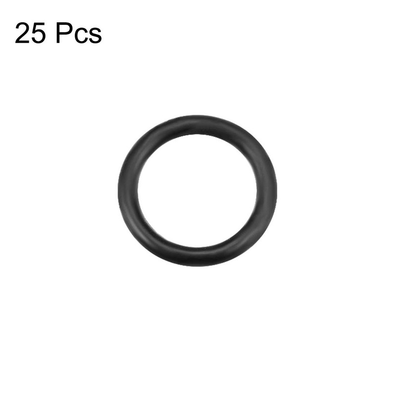 sourcing map Pack of 25 Nitrile Rubber O-Rings 7.5 mm