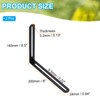 PATIKIL L-shaped Fitting 200*24*165mm with Slots, Adjustable Slide Slot Joint,