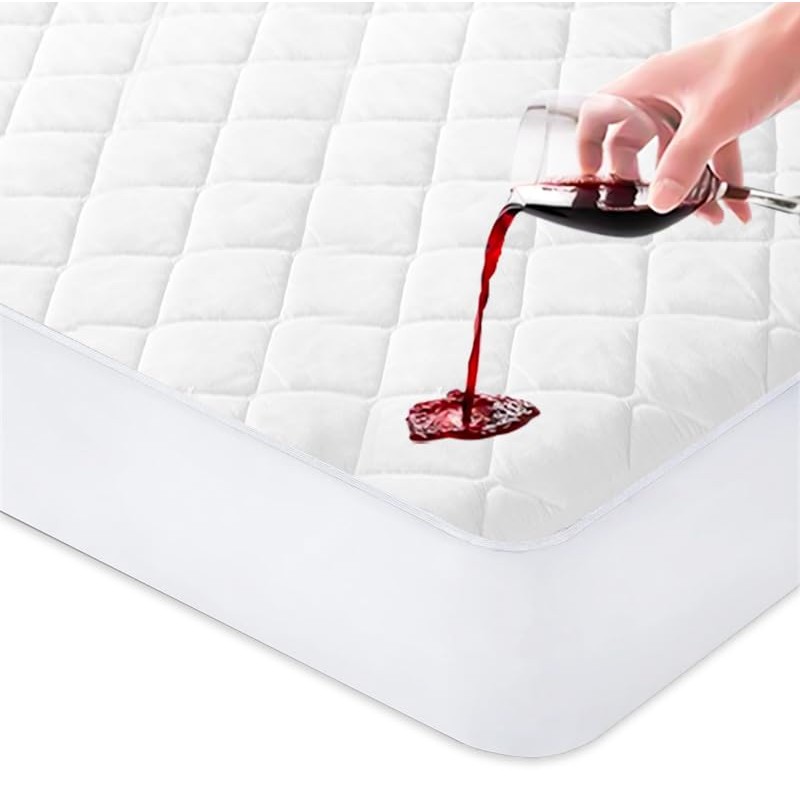 Sunshine Comforts Microfiber Quilted Waterproof Small Double Mattress Protector, 30cm