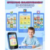 FKATEEN Kids Phone 3.5" Touchscreen, Pretend Smartphone with Dual Camera,