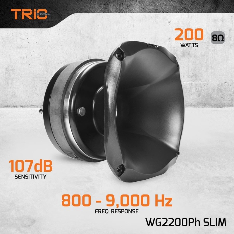 PRV AUDIO 2" Exit Midrange Compression Driver + Horn WG2200Ph