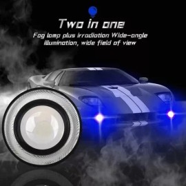 Par Faros Antiniebla Led 3.5in Ojos De Ángel Para Autos Moto