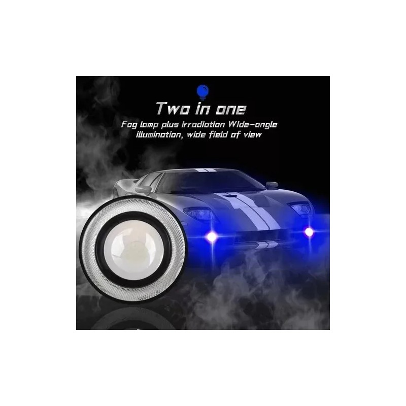 Par Faros Antiniebla Led 3.5in Ojos De Ángel Para Autos
