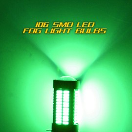 YaaGoo 9145 9045 9140 LED DRL Fog Lights,Replacement of Halogen,360 degree bright H10 Green