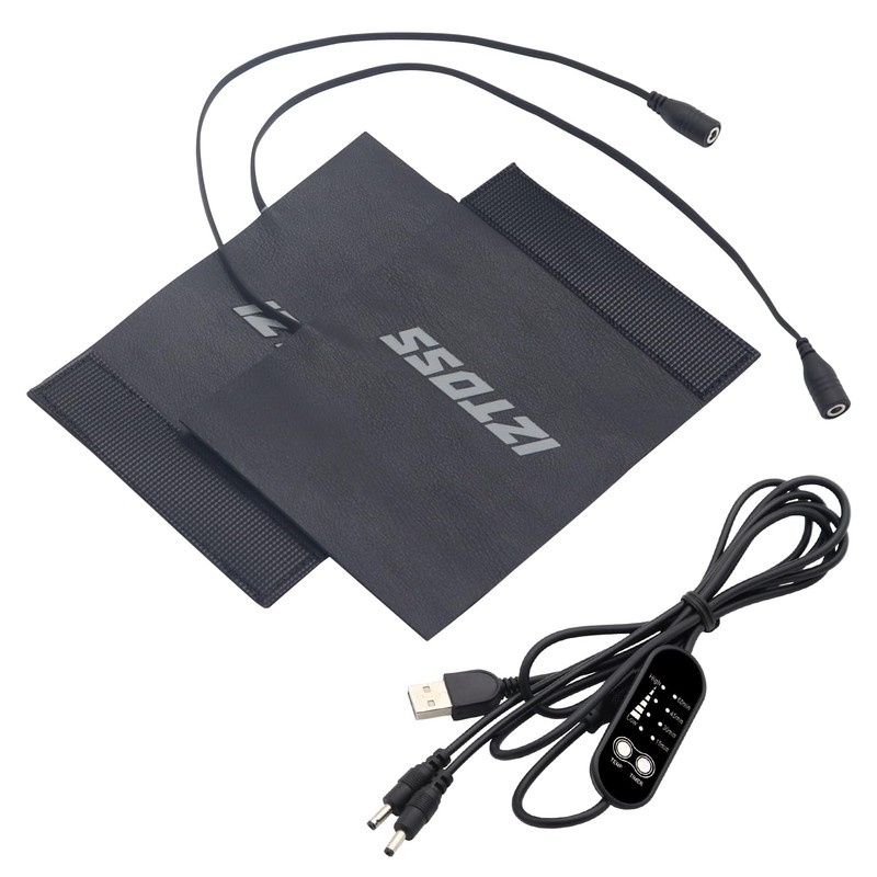 Carviya [New Version] Motorcycle Handlebar Heated Covers USB Powered with