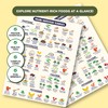 Vegan Health Foods Chart Fridge Magnet | Nutritional Guide for