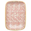 Tranquillo Square Soap Dish Floral with Rounded Corners Made of