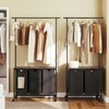 YATINEY Laundry Sorter, Rolling Laundry Hamper with Hanging Rack, Laundry