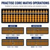 Mnixy 17-Column Soroban Abacus with Plastic Bead Frame