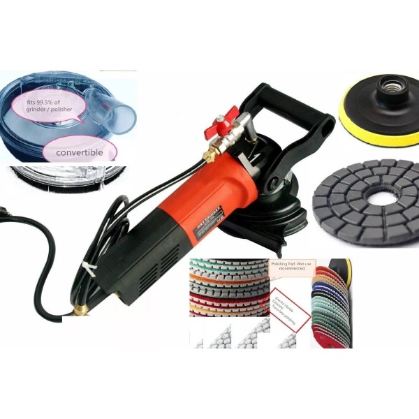 Roxx Wet Polisher Dust Shroud 5" Polishing 11+1 Pad Buff