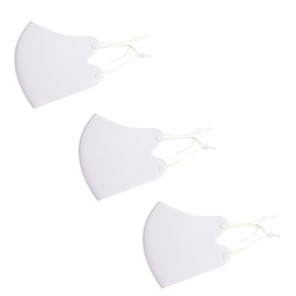 STARMASK Cooling Mask Set of 3 (White) 3 Sizes Available, Present, Antibacterial, Deodorizing, Washable Mask (L)