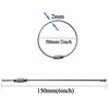 Lontenrea Flat Keyring Outer Diameter 0.6 inch (15 mm), 0.8