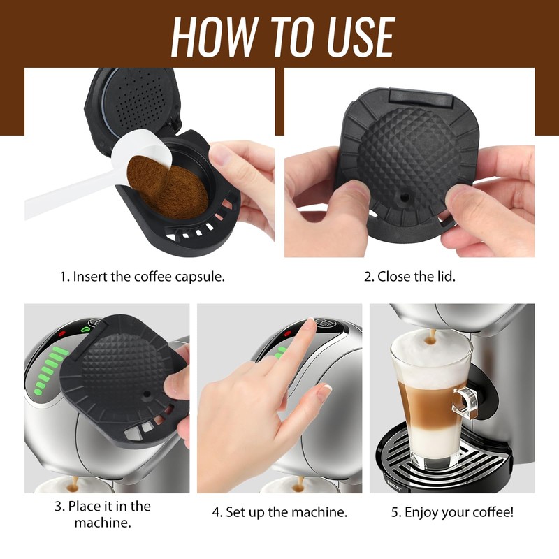 Reusable Coffee Pods for Dolce Gusto Reusable Coffee Capsule Pods