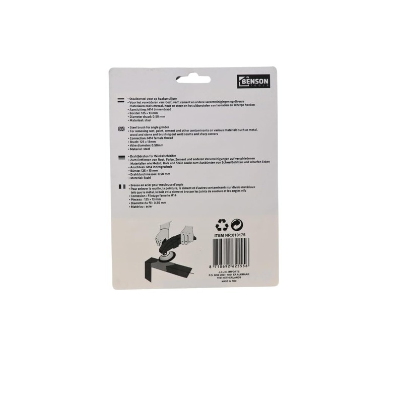 Twisted Wire Brush Disc for Angle Grinder 125 mm Versatile