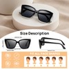 WEMOOTANTS Oversized Trendy Reading Sunglasses For Women 1.75+ Square UV