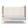 Storkcraft Pasadena 3-in-1 Convertible Crib (White with Driftwood) – GREENGUARD
