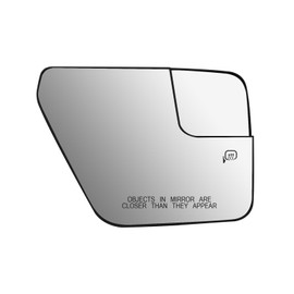 Passenger Side Mirror Replacement for Ford F150 2022 2023, Right Exterior Side Rearview Mirrors Glass, with Backing Plate, Power Heated