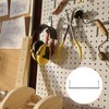 sourcing map 4pcs Pegboard Paper Towel Holder 11" Metal Peg