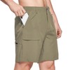 baleaf Men's 7" Casual Shorts for Summer Elastic Waist Quick