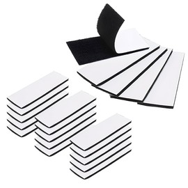 GAOLAOSY 20PCS Car Mat Fixing Clips, Automotive Carpet Anti-Slip Grips with Hook and Loop, 1'' × 4'' Double-Sided Self Adhesive Mat Strip Sticker, Universal Floor Pad Fasteners for Rug, Mattress