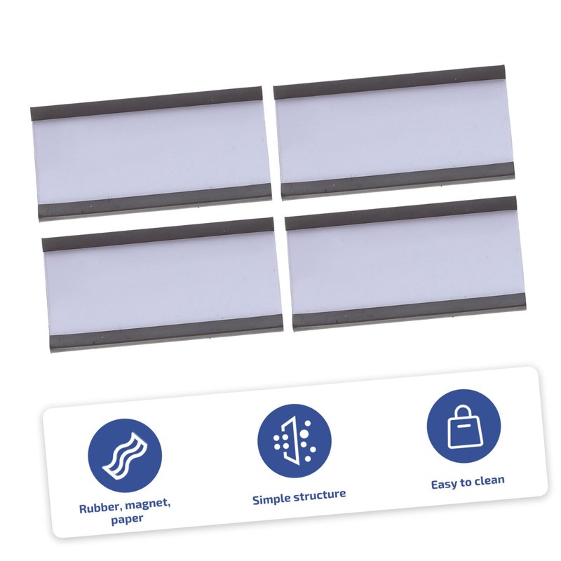 Operitacx Material 50pcs Magnetic Label Holders Easy to Use for
