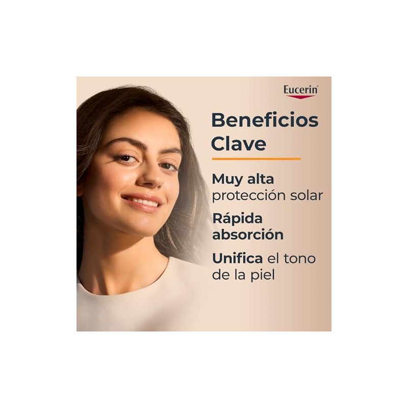 Eucerin Sun Face Hydro-Fluid FPS 50 + Tono Medio 50ml