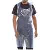 HOT BARGAINS 100 X White Plastic Aprons Disposable For adults