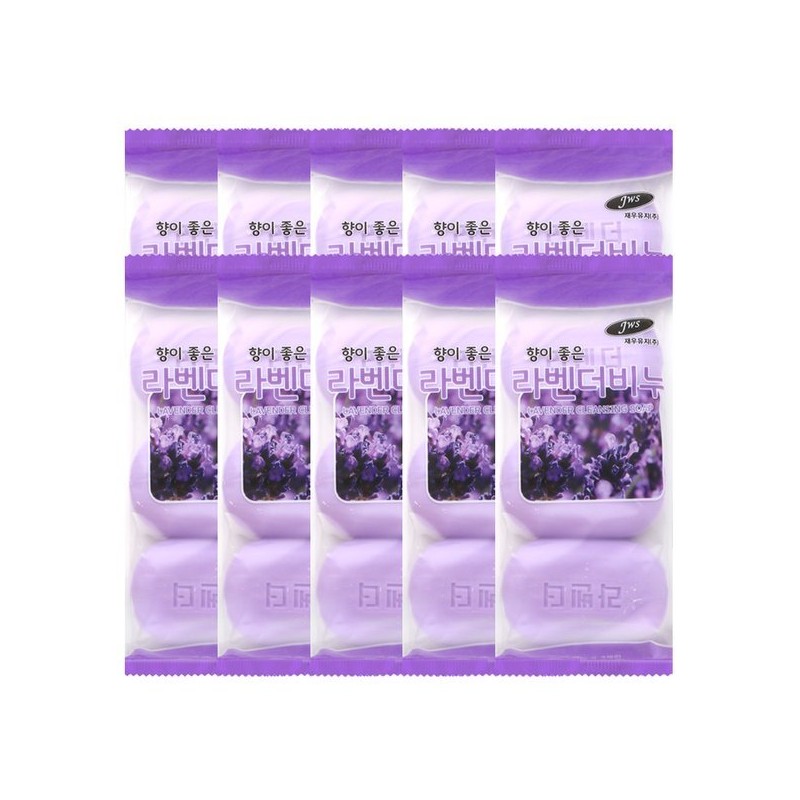 (Marinated cow's milk) (10 pieces) Good-scented lavender soap 90g, 3