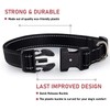 Reflective Dog Collar with Buckle Adjustable Safety Nylon Collars for