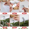 Relaxweex 24 Pcs Christmas Garland Hanger for Mantle Garland Hooks