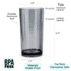 KX-WARE 14-ounce and 20-ounce Acrylic Glasses Plastic Tumbler, set of