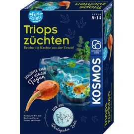 KOSMOS 637231 Fun Science - Breeding Triops, Experience Prehistoric Crabs Up Close, Starter Set, Experiment Set for Beginners and Children from 8 Years, Experiment Box