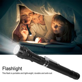 LED Flashlight, Handy Light, Small, Lightweight, Disaster Prevention, Crime Prevention, Extendable, Extendable, Angle Adjustable, Black/Blue/Red, 3 Colors, Mountain Climbing, Night Fishing, Light Repair, Emergency Disaster, High Brightness, Portable, Out