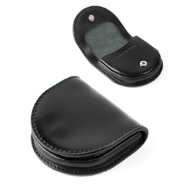 [Leather Venue] Cordovan Wallet, Coin Case, Shinki Leather, Tochigi Leather, Genuine Leather, Made in Japan, Black