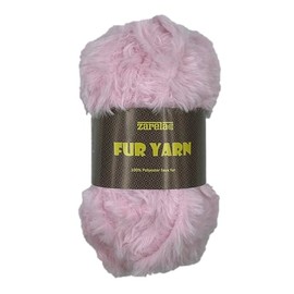Zarela Faux Fur Yarn Wool 50g (113 Baby Pink)