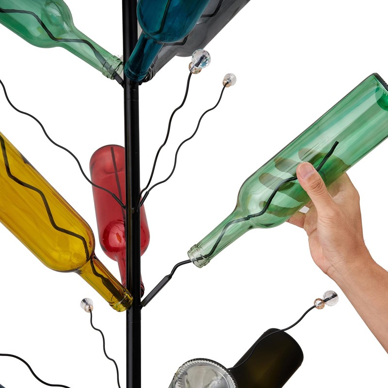 7.2FT Tall Wine Bottle Trees Stand for Garden Decorative, Rustproof