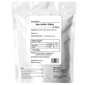 UKHealthHouse Lecithin Softgel Capsules – 1200mg x 90 Capsules – High Strength Omega 6 GLA Content – Great for New Mums & Feeding Newborns, Aids Metabolism & Women’s Health 