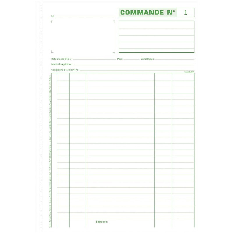 Exacompta - Ref. 13108AE - 1 Manifold COMMANDES - 50