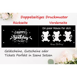 JOYEASE Geldgeschenke Geburtstag, Geburtstagskarte Geldgeschenke Verpackung mit Umschlägen, Geldkarte Geburtstag, Lustige Geburtstagsgeschenk