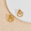 YUJIE Geometric Link Earrings 18K Small Geometric Drop Dangle Earrings