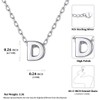 ChicSilver Letter D Initial Necklace 925 Sterling Silver Layering Necklaces