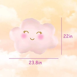 GOTPASS Cloud Balloons Pink Cloud Shaped Foil Balloons Cloud Themed Party Supplies Baby Shower Birthday Wedding Party Decorations