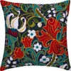 William Morris Golden Lily Needlepoint Set Throw Pillows 16" x