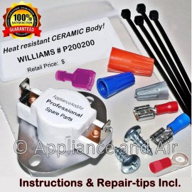 Williams Forsaire P200200 Williams Forsaire Furnace Heater Ceramic Fan Switch Ships TODAY!