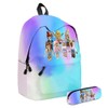 2Pcs Kid Bookbags Set Cartoon Game Backpack with Pencil Case